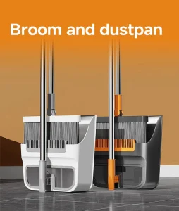 Rotating Broom and Dustpan Combo for Small Spaces