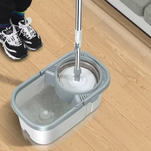 Rotating Chenille Mop Dual drive Telescopic Handle Household One Step Cleaning No Hand Washing Large Capacity Self Suction