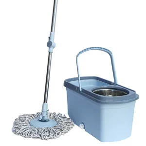 Rotating Flat Microfiber Mop with Bucket and Wringer