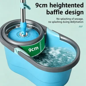 Rotating Mop Bucket Set Smooth Rotation Less Effort Easy Operation For Long Term Household Floor Cleaning Use