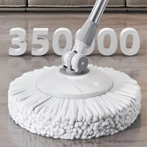 Rotating Stainless Steel Mop Hands Free Washing Household Spin Dry Mop Dual Use Wet Dry Mop Bucket Set