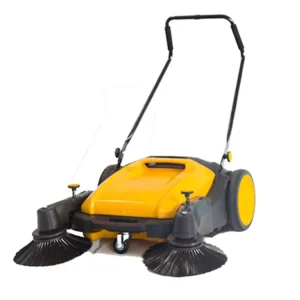Runjie Hand Pushed No Power Dust Free Industrial Workshop Sweeper Small Cleaning Vehicle 29.5kg Model 980