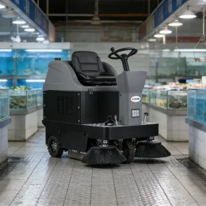 S-1250R Autonomous Floor and Road Sweeper with Wire Brush