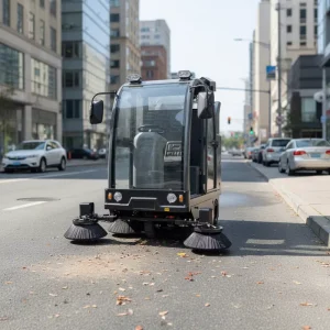 S10 Ride-On Battery Floor Sweeper for Workshop and Sidewalk Cleaning