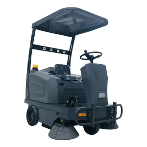 S15 Ride On Electric Driving Industrial Sweeper With 3 Brushes 4 Batteries