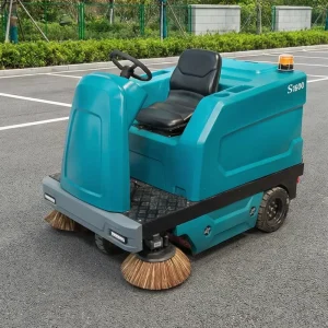 S1600 Electric Ride On Automatic Vacuum 155L Trash Capacity for Workshop Floor Sweeping