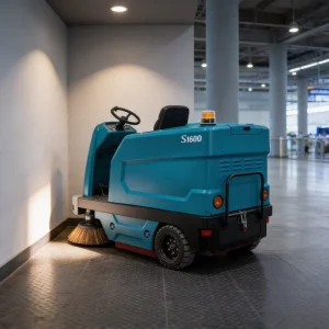 S1600 Ride-On Electric Automatic High-Pressure Floor Sweeper with 4-6 Hour Runtime for Offices
