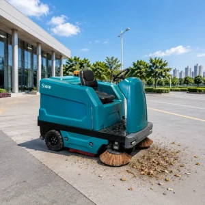 S1600 Ride-On Industrial Compact Floor Sweeper with 8° Gradeability