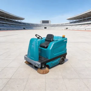S1600 Ride on Compact Electric Automatic Narrow Aisle Commercial Floor Sweeper