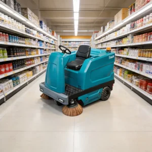 S1600 Ride on Electric Vacuum Three In One Cleaning Factory Floor Sweeper