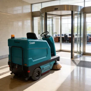 S1600 Ride on Industrial Electric High Efficiency Supermarket Floor Sweeper