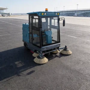 S2000 Compact Ride-On Floor Sweeper with Vacuum Atomization Watering System