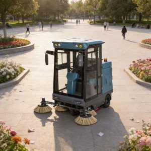 S2000 Ride-On Compact Vacuum Floor Sweeper with Drive Motor