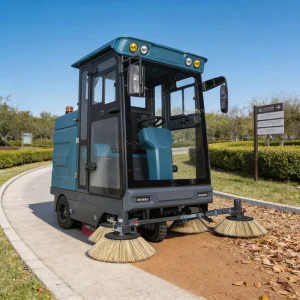 S2000 Ride-On Electric Automatic Floor Sweeper with Enclosed Cabin