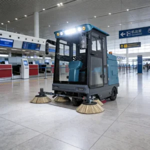 S2000 Ride-On Electric Floor Sweeper with Corrosion-Resistant Body
