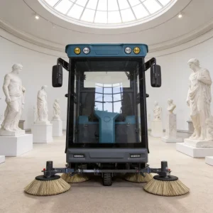 S2000 Ride-On Floor Sweeper with Sweeping, Watering, and Vacuuming Functions