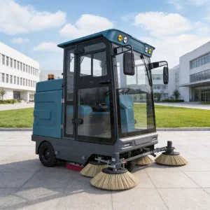 S2000 Ride-On Industrial Floor Sweeper with Large-Capacity Garbage Tank