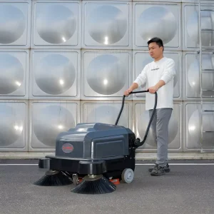 S3 Electric Hand-Push Street and Road Sweeper with Vacuum Broom