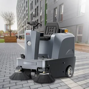 S4 Street Sweeping Machine Ride on Electric Industrial Floor Sweeper Car