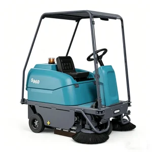 S960 Ride On Floor Sweeper Cleaning Machine Battery Professional Industrial Commercial for Mall Hotel Workshop