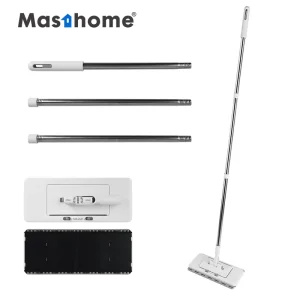 SGS Tested 360 Rotating 2In1 Disposable Portable Mini Mop Absorbent Flat Cleaning Floor Head Automatic Mop Refill