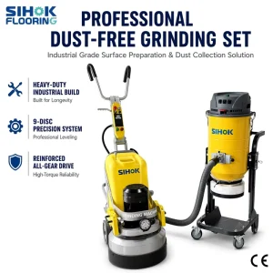 SIHOK 580mm 3 Head Planetary Concrete Grinder 220V Single Phase Epoxy Coating Removal Floor Polishing Machine Price