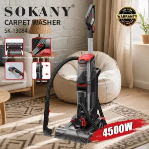 SK 13084 4500W Alternating Current Strong Carpet Washing Machine with Brushless Motor Twin Tanks for Household Floor Cleaning