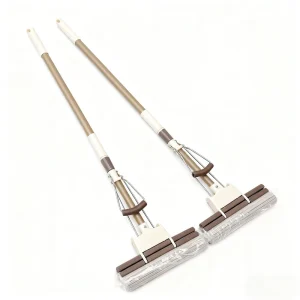 SOP19 Factory Direct Supply Telescopic Iron Pole Sponge Mop, Roller-Type Squeeze Water Collodion Mop