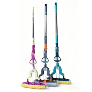 SOP26 PVA Sponge Mop Stainless Steel Foldable Squeeze Water Absorbent Floor Mop