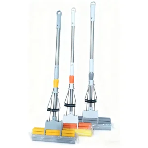 SOP28 Thickened Cotton Twist-Wring Mop with Absorbent Heart-Style Head for Home, Hotel, and Property Cleaning