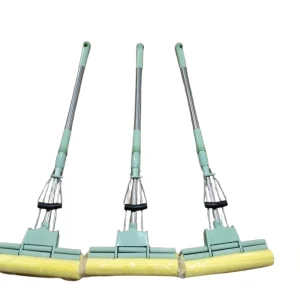 SOP29 38cm Extra-Wide Double-Row PVA Sponge Mop with Super-Absorbent Collodion Head and Handle