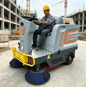 SP-1300 Floor Sweeper with Water Spray System for Dust Suppression