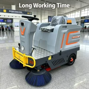 SP-1300 Industrial Sweeper with Dust Collection System for Concrete Floor Cleaning