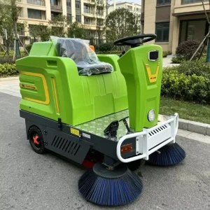 SP-1300 Ride-On Sweeper Machine for Cement, Epoxy and Tile Floor Cleaning