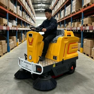 SP-1300 Ride-on Sweeper Machine with Operation System for Commercial Facilities