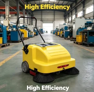 ST-E01 Battery-Powered Floor Sweeper with 20L Water Tank and 30L Hopper for Factory Workshop Cleaning