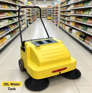 ST-E01 Battery-Powered Sweeper Machine for Supermarket and Retail Store Floor Cleaning