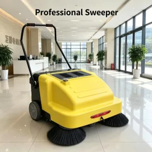 ST-E01 Commercial Electric Sweeper for Parking Garage and Property Management Cleaning