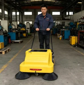 ST-E01 Electric Floor Sweeper with Large Dust Hopper for Commercial Property Maintenance