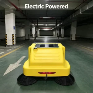 ST-E01 Hand-Push Electric Sweeper with Water Spray System for Warehouse Dust Control