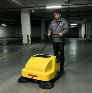 ST-E01 Walk-Behind Sweeper for Industrial Facilities, Parking Areas, and Workshops