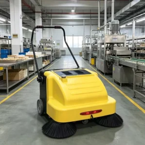 ST-E01 Warehouse Sweeper with 20L Water Tank for Large-Area Floor Cleaning