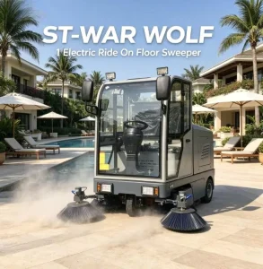 ST WARWOLF1 Electric Street Sweeper with Dust Control System for Industrial Areas