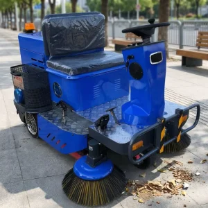 ST WS400 Motorized Mini Garbage Truck with Shelf Compact Road Sweeper Machine for Park & Walkside