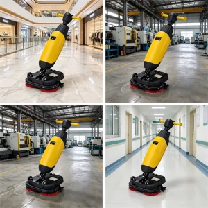 ST X430 Hand-Push Floor Scrubber Dryer Compact Commercial Floor Washing Equipment Battery Powered