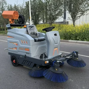 ST-X6 Ride-On Burnishing Floor Sweeper with 5 Brushes, Self-Propelled, 48V Battery