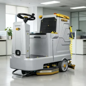 ST-X600 Ride on Floor Scrubber Automatic Driving Commercial Floor Scrubber 24V100Ah Lithium Battery