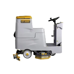 ST-X660 Battery Powered Self Propelled Ride on Commercial Floor Scrubber 700mm Cleaning Width 75L Solution Tank
