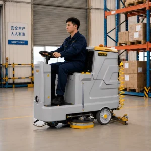 ST-X700 Automatic Ride on Floor Scrubber Dryer for Shopping Mall and Hotel Cleaning