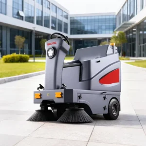 ST1 Mini Ride-On Industrial Floor Sweeper Machine